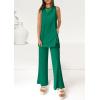imagePRETTYGARDEN 2 Piece Lounge Sets for Women Summer Airport Travel Outfit 2026 Casual Matching Spring Clothes Track Sweat SuitsGrass Green