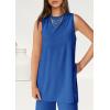 imagePRETTYGARDEN 2 Piece Lounge Sets for Women Summer Airport Travel Outfit 2026 Casual Matching Spring Clothes Track Sweat SuitsRoyal Blue