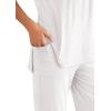 imagePRETTYGARDEN 2 Piece Lounge Sets for Women Summer Airport Travel Outfit 2026 Casual Matching Spring Clothes Track Sweat SuitsWhite