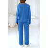 imagePRETTYGARDEN Lounge Sets for Women Two Piece Sweaters Pajama Set Fall Fashion 2026 Loungewear Outfits Matching Winter ClothesBrilliant Blue