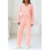 imagePRETTYGARDEN Lounge Sets for Women Two Piece Sweaters Pajama Set Fall Fashion 2026 Loungewear Outfits Matching Winter ClothesLight Pink