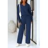 imagePRETTYGARDEN Lounge Sets for Women Two Piece Sweaters Pajama Set Fall Fashion 2026 Loungewear Outfits Matching Winter ClothesNavy