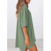 imagePRETTYGARDEN Women 2 Piece Lounge Set 2026 Summer Casual Oversized Shirts Biker Shorts Matching Airport Travel Outfit ClothesBean Green