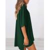 imagePRETTYGARDEN Women 2 Piece Lounge Set 2026 Summer Casual Oversized Shirts Biker Shorts Matching Airport Travel Outfit ClothesDark Green