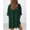 imagePRETTYGARDEN Women 2 Piece Lounge Set 2026 Summer Casual Oversized Shirts Biker Shorts Matching Airport Travel Outfit ClothesDark Green