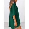 imagePRETTYGARDEN Women 2 Piece Lounge Set 2026 Summer Casual Oversized Shirts Biker Shorts Matching Airport Travel Outfit ClothesGreen