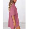 imagePRETTYGARDEN Women 2 Piece Lounge Set 2026 Summer Casual Oversized Shirts Biker Shorts Matching Airport Travel Outfit ClothesPink