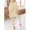 imagePRETTYGARDEN Womens 2 Piece Outfits 2026 Spring Long Sleeve Tunic Tops Legging Pants Fall Matching Lounge Sets SweatsuitsBeige