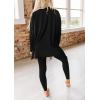 imagePRETTYGARDEN Womens 2 Piece Outfits 2026 Spring Long Sleeve Tunic Tops Legging Pants Fall Matching Lounge Sets SweatsuitsBlack