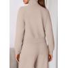 imagePRETTYGARDEN Womens 2 Piece Outfits Sweatsuits 2026 Fall Full Zip Sweatshirts Workout Pants Matching Lounge Sets TracksuitsApricot