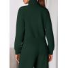imagePRETTYGARDEN Womens 2 Piece Outfits Sweatsuits 2026 Fall Full Zip Sweatshirts Workout Pants Matching Lounge Sets TracksuitsDark Green
