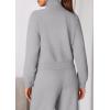imagePRETTYGARDEN Womens 2 Piece Outfits Sweatsuits 2026 Fall Full Zip Sweatshirts Workout Pants Matching Lounge Sets TracksuitsGrey