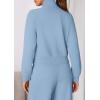 imagePRETTYGARDEN Womens 2 Piece Outfits Sweatsuits 2026 Fall Full Zip Sweatshirts Workout Pants Matching Lounge Sets TracksuitsLight Blue