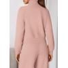 imagePRETTYGARDEN Womens 2 Piece Outfits Sweatsuits 2026 Fall Full Zip Sweatshirts Workout Pants Matching Lounge Sets TracksuitsLight Pink