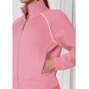 imagePRETTYGARDEN Womens 2 Piece Outfits Sweatsuits 2026 Fall Full Zip Sweatshirts Workout Pants Matching Lounge Sets TracksuitsPink