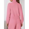 imagePRETTYGARDEN Womens 2 Piece Outfits Sweatsuits 2026 Fall Full Zip Sweatshirts Workout Pants Matching Lounge Sets TracksuitsPink
