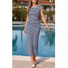 imagePRETTYGARDEN Womens 2026 Summer Bodycon Midi Dress Casual Striped Cap Sleeve Party Wedding Guest Dresses Vacation OutfitsStriped Navy White