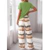 imagePRETTYGARDEN Womens Pajama Sets 2 Piece Lounge PJ Set 2026 Summer Soft Sleepwear Short Sleeve Top Loose Pants Spring OutfitsGreen