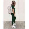 imagePRETTYGARDEN Womens Two Piece Lounge Sets 2026 Spring Summer Jogger Pants Vacation Outfits Travel Airplane Matching ClothesDark Green