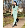 imagePRETTYGARDEN Womens Two Piece Lounge Sets 2026 Spring Summer Jogger Pants Vacation Outfits Travel Airplane Matching ClothesGreen