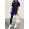 imagePRETTYGARDEN Womens Two Piece Lounge Sets 2026 Spring Summer Jogger Pants Vacation Outfits Travel Airplane Matching ClothesNavy