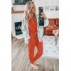 imagePRETTYGARDEN Womens Two Piece Lounge Sets 2026 Spring Summer Jogger Pants Vacation Outfits Travel Airplane Matching ClothesOrange Red