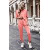 imagePRETTYGARDEN Womens Two Piece Lounge Sets 2026 Spring Summer Jogger Pants Vacation Outfits Travel Airplane Matching ClothesPink