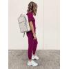 imagePRETTYGARDEN Womens Two Piece Lounge Sets 2026 Spring Summer Jogger Pants Vacation Outfits Travel Airplane Matching ClothesPurple