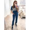 imagePRETTYGARDEN Womens Two Piece Lounge Sets 2026 Spring Summer Jogger Pants Vacation Outfits Travel Airplane Matching ClothesStriped Bright Blue