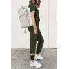 imagePRETTYGARDEN Womens Two Piece Lounge Sets 2026 Spring Summer Jogger Pants Vacation Outfits Travel Airplane Matching ClothesStripes Army Green