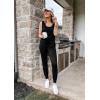 imagePRETTYGARDEN Womens Two Piece Outfit Sets Casual Summer Sleeveless Matching Lounge Wear Spring Travel Clothes TracksuitBlack
