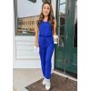 imagePRETTYGARDEN Womens Two Piece Outfit Sets Casual Summer Sleeveless Matching Lounge Wear Spring Travel Clothes TracksuitBlue