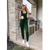 imagePRETTYGARDEN Womens Two Piece Outfit Sets Casual Summer Sleeveless Matching Lounge Wear Spring Travel Clothes TracksuitDark Green
