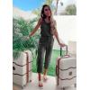 imagePRETTYGARDEN Womens Two Piece Outfit Sets Casual Summer Sleeveless Matching Lounge Wear Spring Travel Clothes TracksuitDark Grey