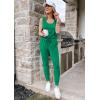 imagePRETTYGARDEN Womens Two Piece Outfit Sets Casual Summer Sleeveless Matching Lounge Wear Spring Travel Clothes TracksuitGreen