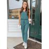 imagePRETTYGARDEN Womens Two Piece Outfit Sets Casual Summer Sleeveless Matching Lounge Wear Spring Travel Clothes TracksuitGrey Green