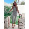 imagePRETTYGARDEN Womens Two Piece Outfit Sets Casual Summer Sleeveless Matching Lounge Wear Spring Travel Clothes TracksuitLight Grey