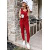 imagePRETTYGARDEN Womens Two Piece Outfit Sets Casual Summer Sleeveless Matching Lounge Wear Spring Travel Clothes TracksuitRed
