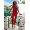 imagePRETTYGARDEN Womens Two Piece Outfit Sets Casual Summer Sleeveless Matching Lounge Wear Spring Travel Clothes TracksuitRed