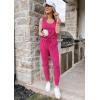 imagePRETTYGARDEN Womens Two Piece Outfit Sets Casual Summer Sleeveless Matching Lounge Wear Spring Travel Clothes TracksuitRose Red