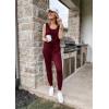 imagePRETTYGARDEN Womens Two Piece Outfit Sets Casual Summer Sleeveless Matching Lounge Wear Spring Travel Clothes TracksuitWine Red