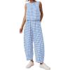 Plaid Light Blue White