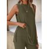 imagePRETTYGARDEN 2 Piece Sets for Women 2026 Summer Matching Lounge Shorts Set Resort Airport Travel Loungewear Outfits ClothingArmy Green