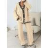 imagePRETTYGARDEN Lounge Sets for Women Fall 2026 Loungewear 2 Piece Outfits Cardigan Sweaters Track Suit Matching Winter ClothingBeige