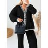 imagePRETTYGARDEN Lounge Sets for Women Fall 2026 Loungewear 2 Piece Outfits Cardigan Sweaters Track Suit Matching Winter ClothingBlack