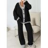 imagePRETTYGARDEN Lounge Sets for Women Fall 2026 Loungewear 2 Piece Outfits Cardigan Sweaters Track Suit Matching Winter ClothingBlack