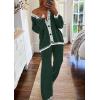 imagePRETTYGARDEN Lounge Sets for Women Fall 2026 Loungewear 2 Piece Outfits Cardigan Sweaters Track Suit Matching Winter ClothingDark Green