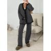 imagePRETTYGARDEN Lounge Sets for Women Fall 2026 Loungewear 2 Piece Outfits Cardigan Sweaters Track Suit Matching Winter ClothingDark Grey