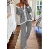 imagePRETTYGARDEN Lounge Sets for Women Fall 2026 Loungewear 2 Piece Outfits Cardigan Sweaters Track Suit Matching Winter ClothingGrey