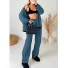 imagePRETTYGARDEN Lounge Sets for Women Fall 2026 Loungewear 2 Piece Outfits Cardigan Sweaters Track Suit Matching Winter ClothingGrey Blue